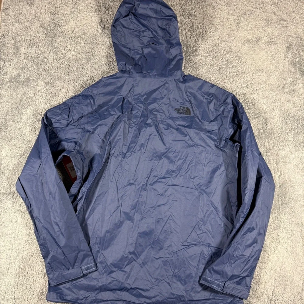 The North Face DryVent Rain Jacket  Shady Blue Hooded Lightweight Size Large NWT